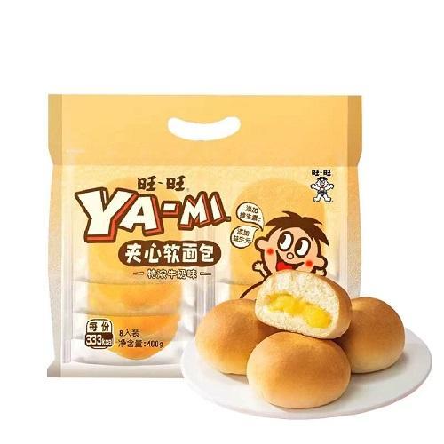 旺旺夹心软面包-特浓牛奶味 400g （08/11/23）