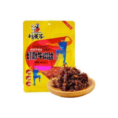 川汉子灯影牛肉丝120G_肉干肉脯_休闲零食_拉夫堡福宝超市