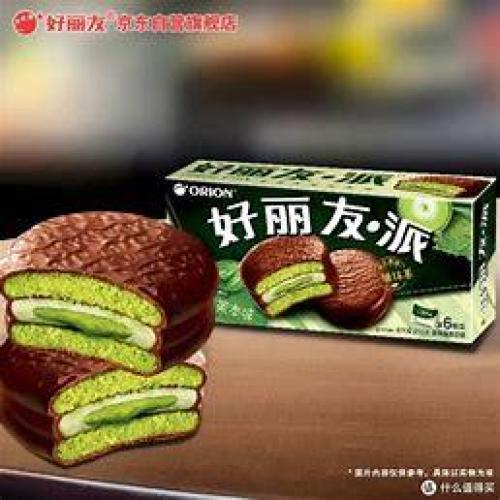 好丽友 巧克力派 清新抹茶味 6枚 216g