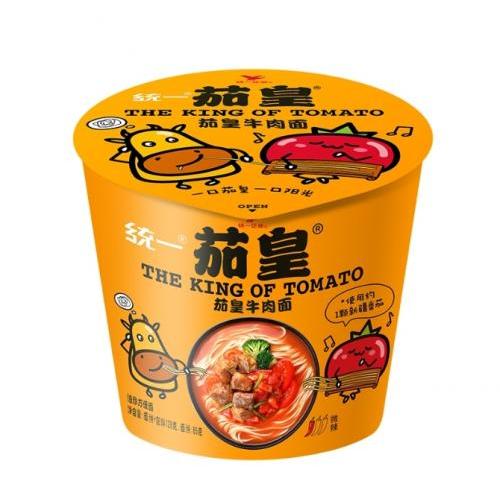 统一茄皇牛肉面桶面 128g