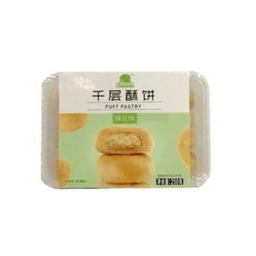 果子町千层酥饼绿豆味 250g