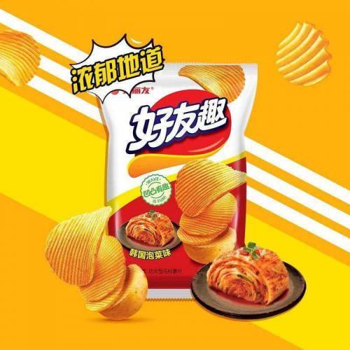好丽友好友趣 原切馬玲薯片韩国泡菜味 70g