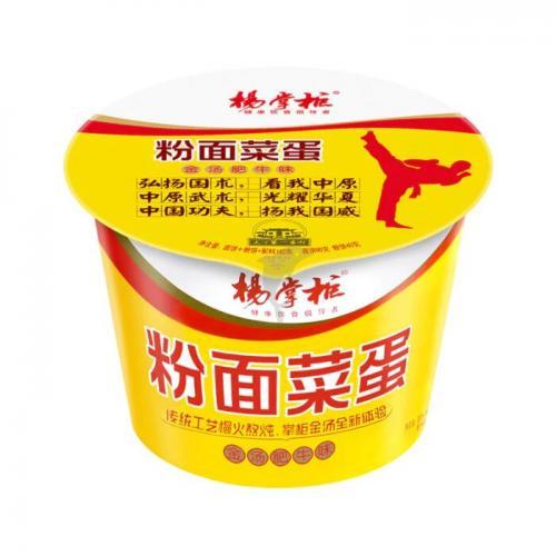 杨掌柜粉⾯菜蛋 ⾦汤肥⽜味183g