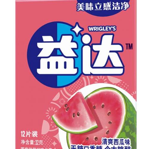 益达 口香糖西瓜味 12片装