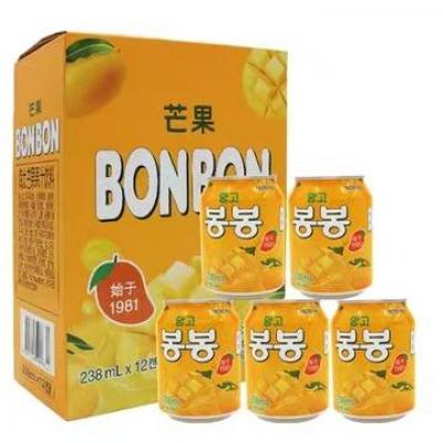 (整箱) 海太 芒果果肉果粒饮料 238ml*12罐（27.11.2027）