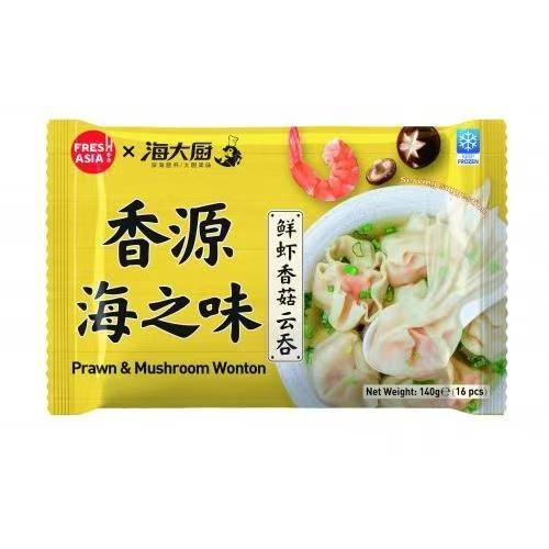 香源海大厨鲜虾香菇云吞（配料包）140g