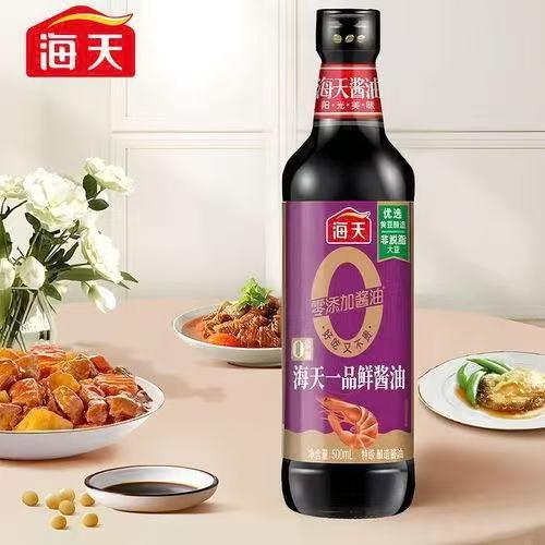 海天0添加一品鮮醬油500ml