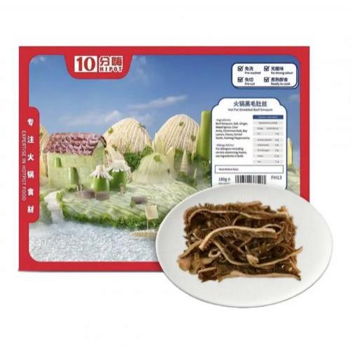 鲜锋 火锅黑毛肚丝 180g